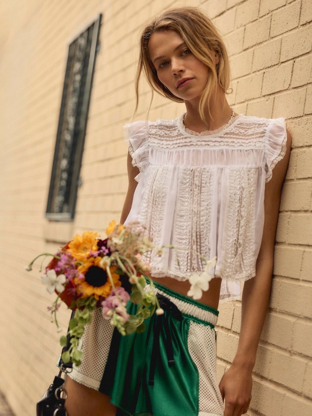 Free People Sun Drenched Blouse
